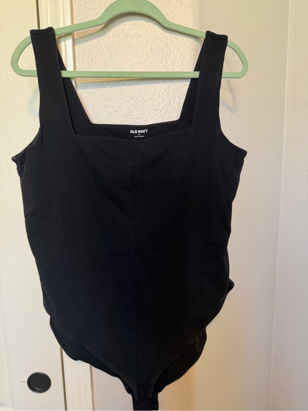 Old Navy Black Square Neck Bodysuit Tank